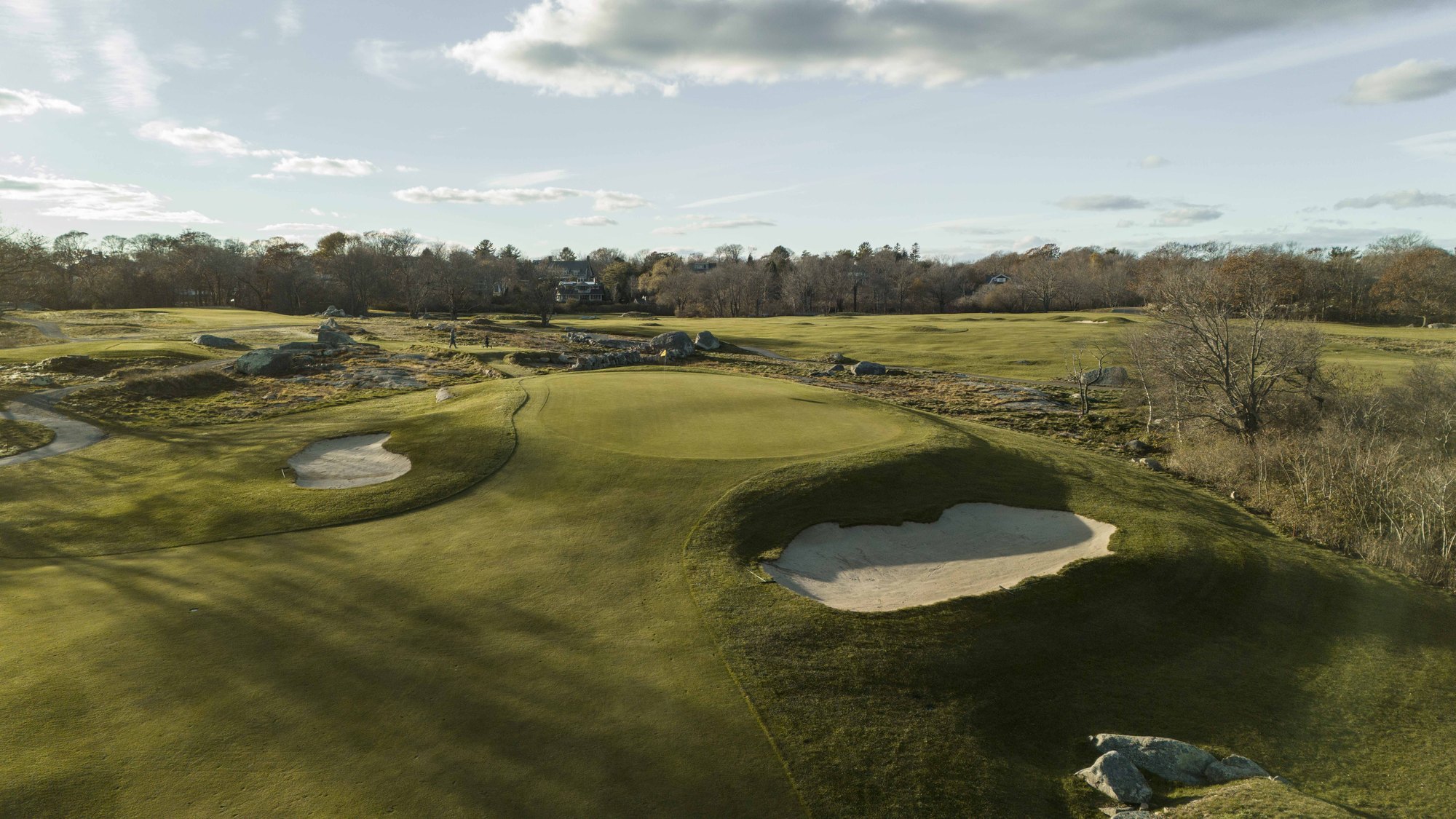 Hole 7 existing condition, view 1