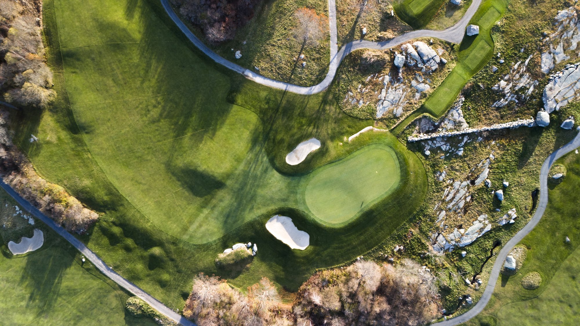 Hole 7 existing condition, view 2