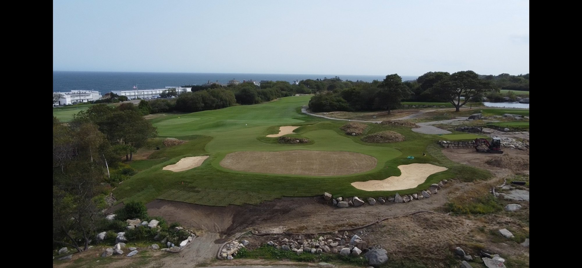 Bass Rocks Hole 7, during construction