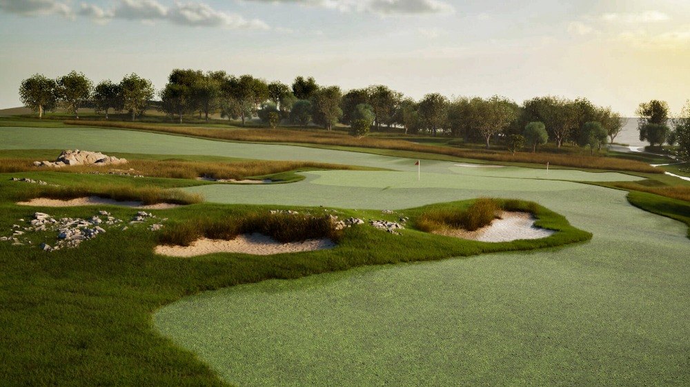 Bass Rocks Hole 7 approach